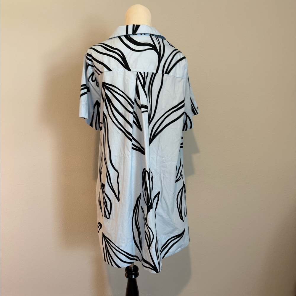 Anthropologie Pollie Short Sleeve Swing Mini Dress SIZE LARGE // MSRP $148 - Picture 5 of 6